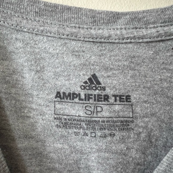 Adidas | Heather Gray Amplifier Tee | Size Small - Picture 2 of 3